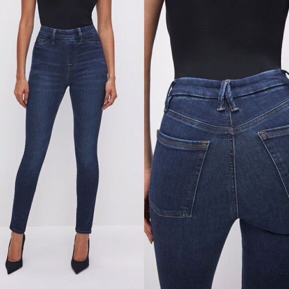 GOOD AMERICANPOWER STRETCH PULL-ON SKINNY JEANS Size M - Picture 1 of 12
